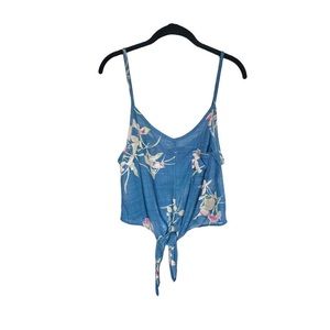 Sheer front tie floral top from Urban Outfitters- large